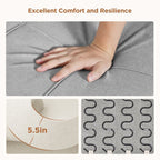 3 in 1 Pull Out Sleeper Sofa Bed, Convertible Modern Adjustable Upholstered Sleeper Chair Sofa