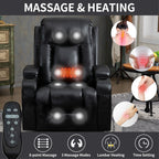 Power Lift Recliner Elderly Infinite 8 Massage Heat USB Cup Holders