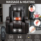Power Lift Recliner Elderly Infinite 8 Massage Heat USB Cup Holders