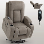 Power Lift Recliner Elderly Infinite 8 Massage Heat USB Cup Holders