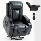 Power Lift Recliner Elderly Infinite 8 Massage Heat USB Cup Holders