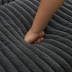 47.7 Oversized Corduroy Chaise Lounge with Ottoman Recliner
