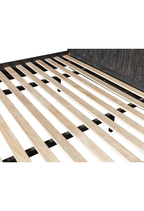 Lit King Cadenza en acacia noir