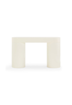 Console Nymera haute brillance, couleur crème