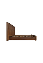 Lit King Cadenza en acacia, noyer