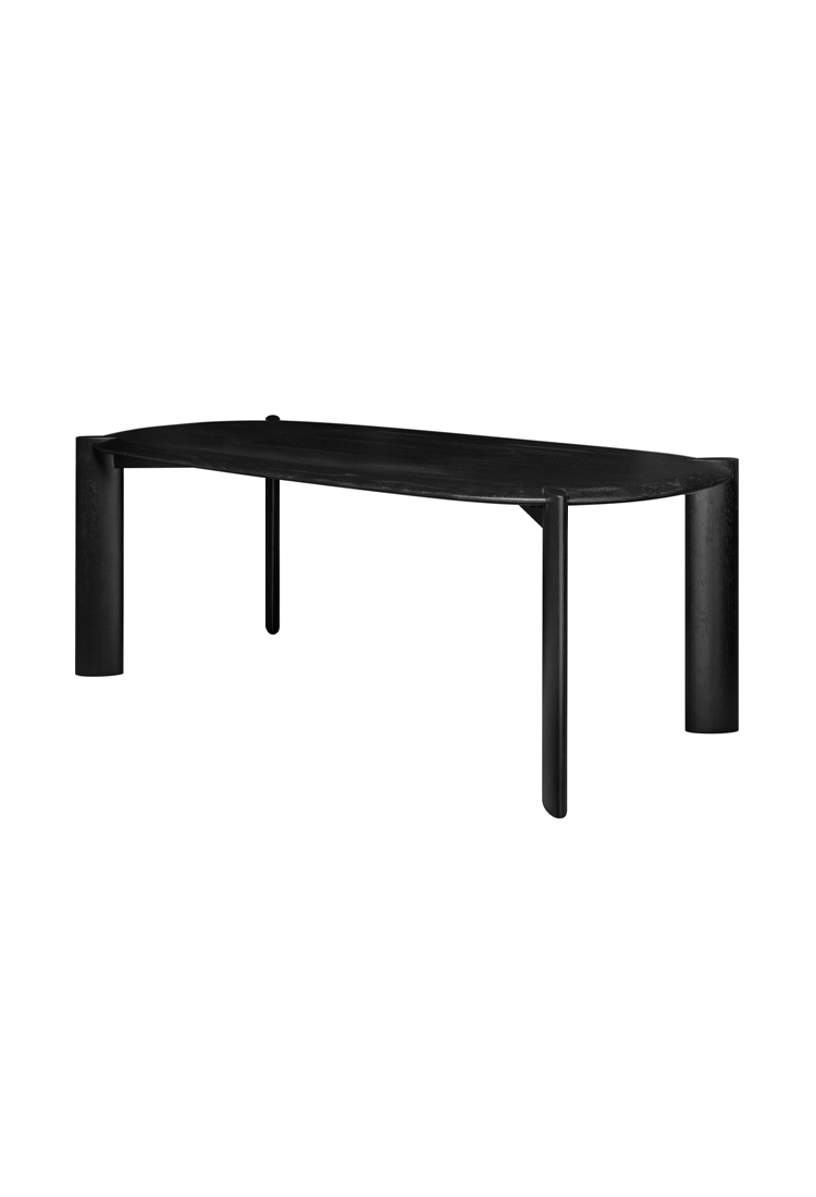 Table à manger Nosh, noire