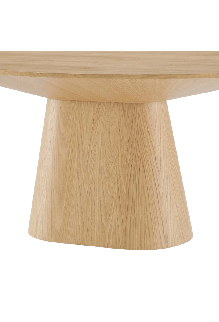 Table à manger ronde Quillon 75, chêne