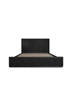 Lit King Cadenza en acacia noir