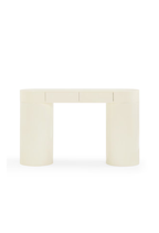 Console Nymera haute brillance, couleur crème