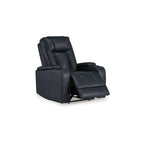 Callum Power Recliner Chair, Adjustable Headrest, Black Faux Leather