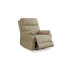Corbin Power Lift Recliner Chair, Sand Faux Leather, Pillow Top Arms