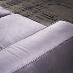 110'' Square Sofa Masha Velvet with Four-seater for Living Room Sofa-bed