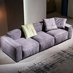 110'' Square Sofa Masha Velvet with Four-seater for Living Room Sofa-bed