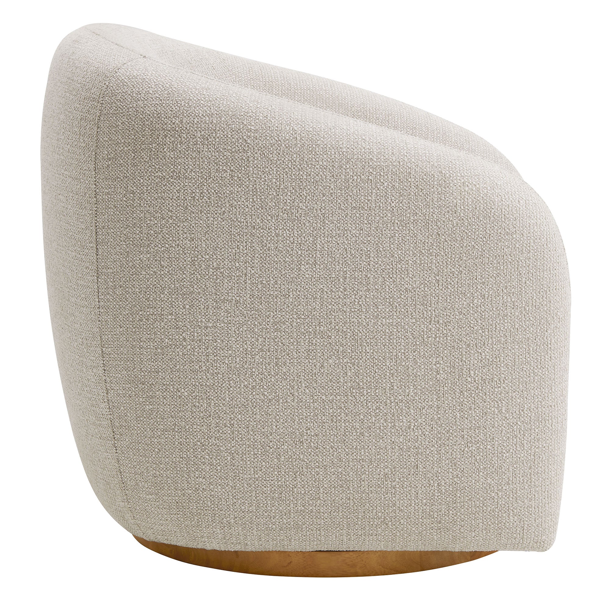 Fauteuil en tissu Chennie, gris tourterelle
