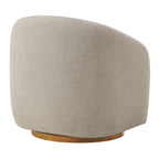 Fauteuil en tissu Chennie, gris tourterelle