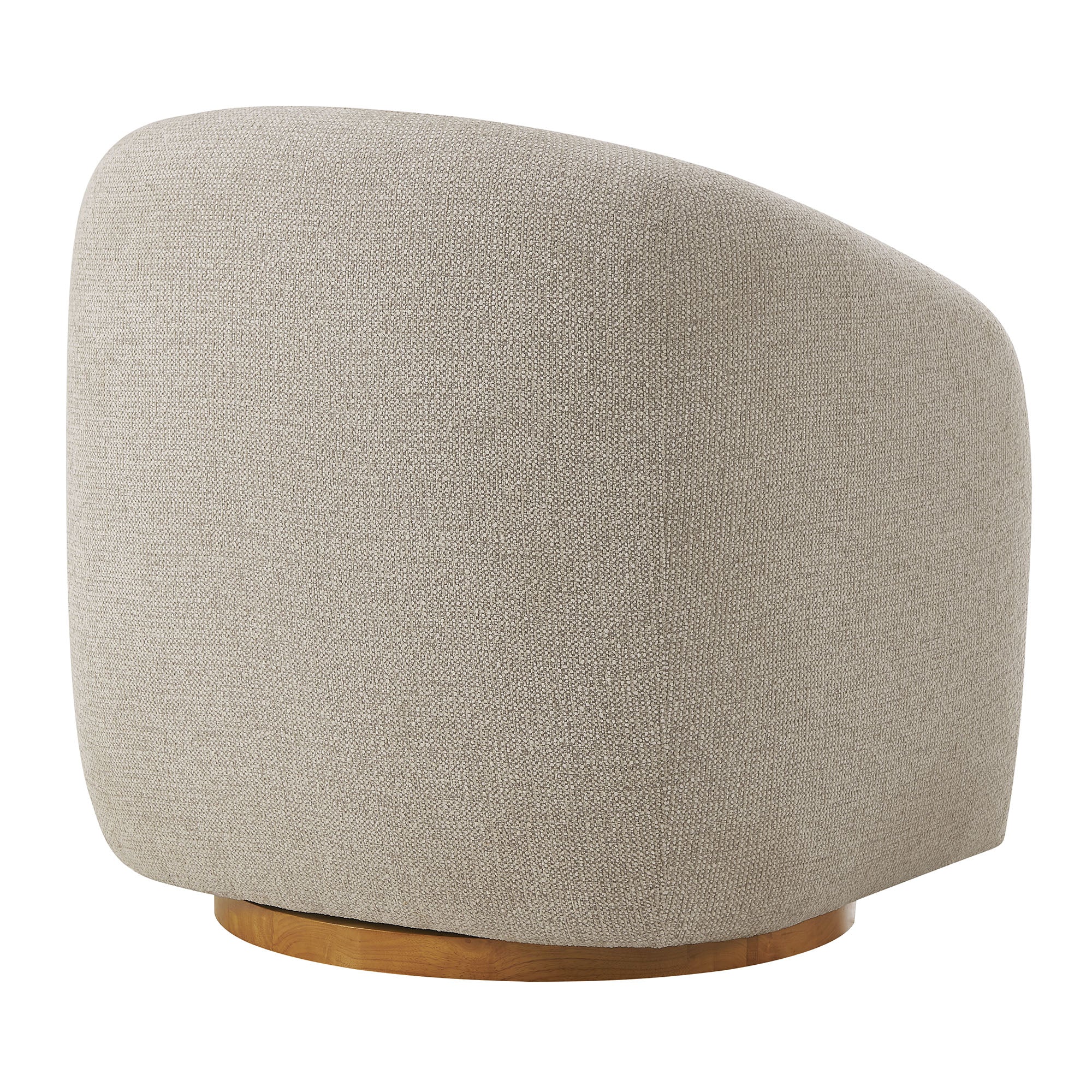 Fauteuil en tissu Chennie, gris tourterelle