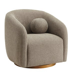 Fauteuil en tissu Chennie, taupe