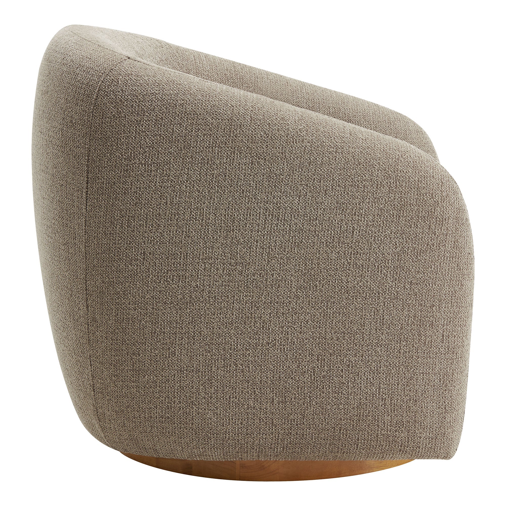 Fauteuil en tissu Chennie, taupe