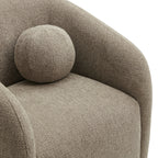 Fauteuil en tissu Chennie, taupe