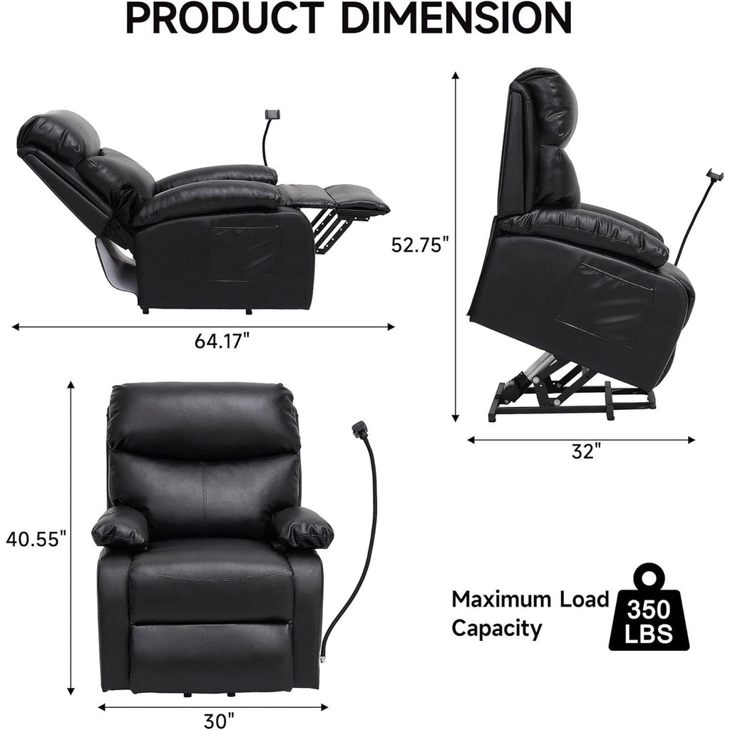 Electric Lift Recliner, Power Lift Recliner Chair with Waterproof Fabric
