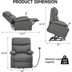 Electric Lift Recliner, Power Lift Recliner Chair with Waterproof Fabric