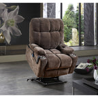 Liyasi Dual OKIN Motor Power Lift Recliner Chair for Elderly Infinite Position Lay Flat 180° Recliner with Heat Massage