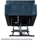 Liyasi Dual OKIN Motor Power Lift Recliner Chair for Elderly Infinite Position Lay Flat 180° Recliner with Heat Massage