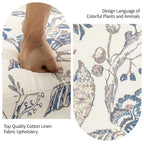 29'' W Pattern Floral Swivel Manual Push Back Recliner Glider Chair