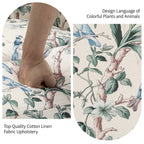 29'' W Pattern Floral Swivel Manual Push Back Recliner Glider Chair