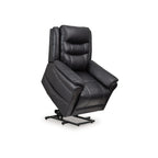 Otim Power Lift Recliner Chair, 35in, Heat Massage, Black Faux Leather