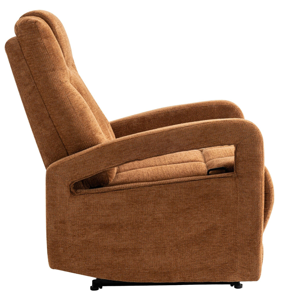 Set of 1 Upholstered Push Recliner Chair
