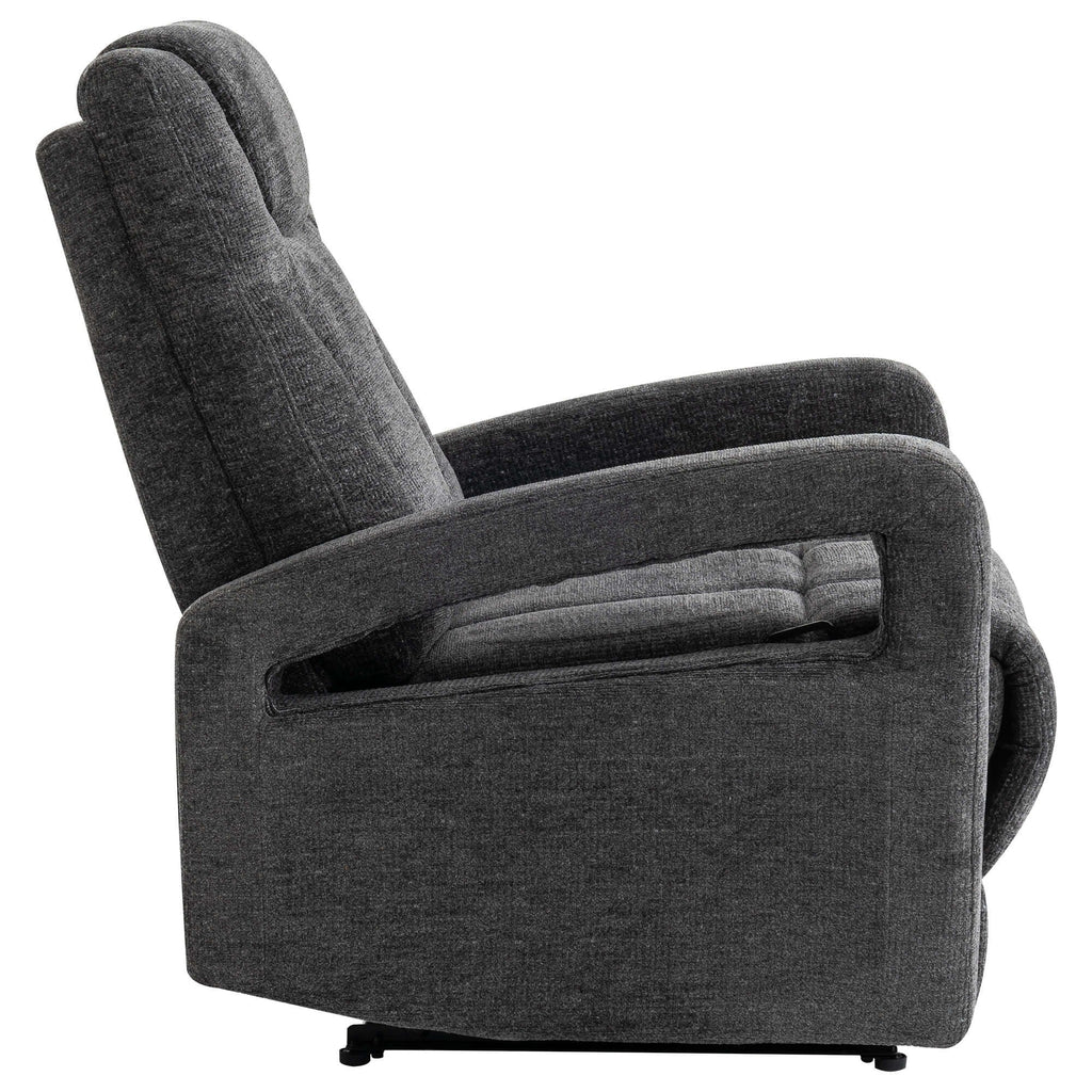 Set of 1 Upholstered Push Recliner Chair