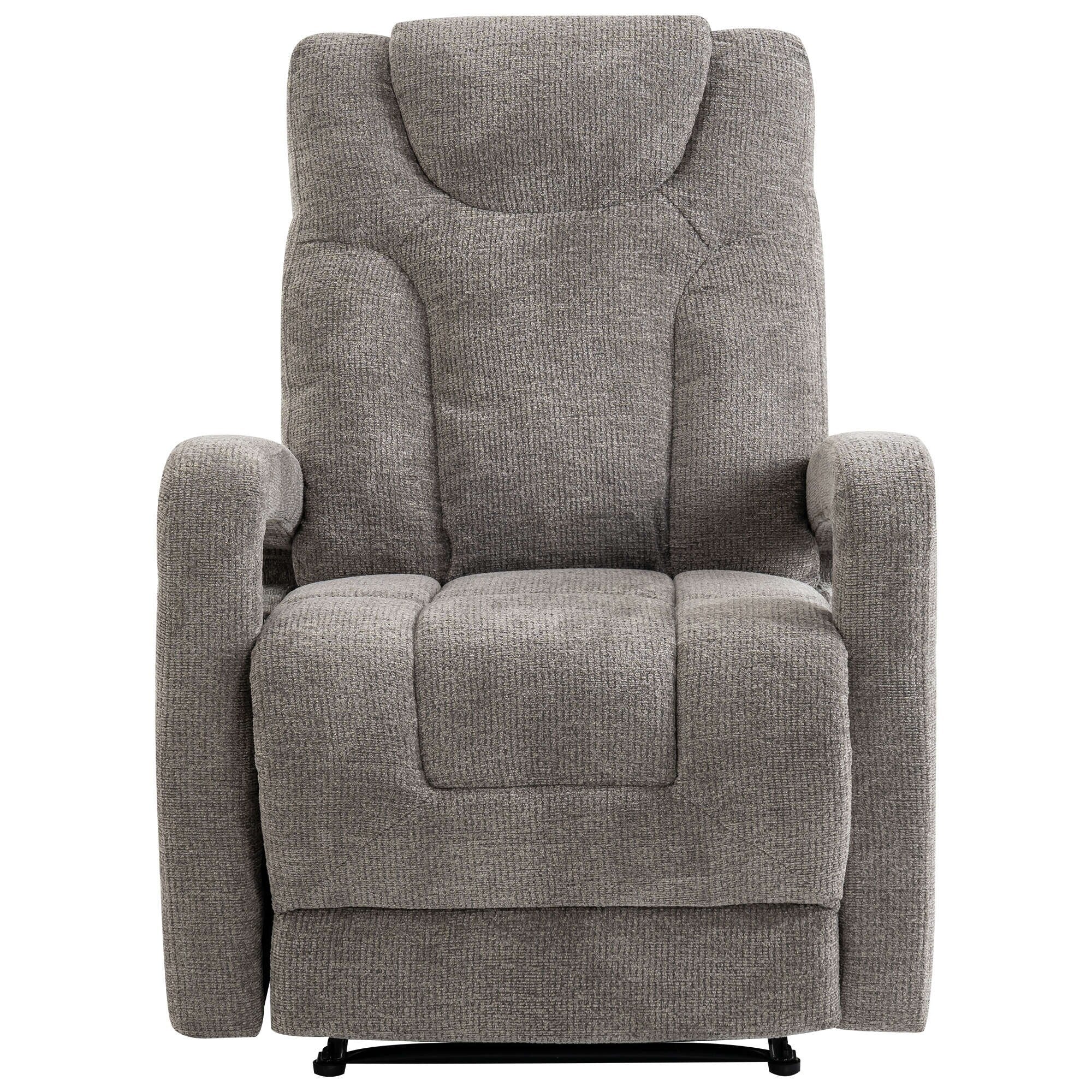 Set of 1 Upholstered Push Recliner Chair