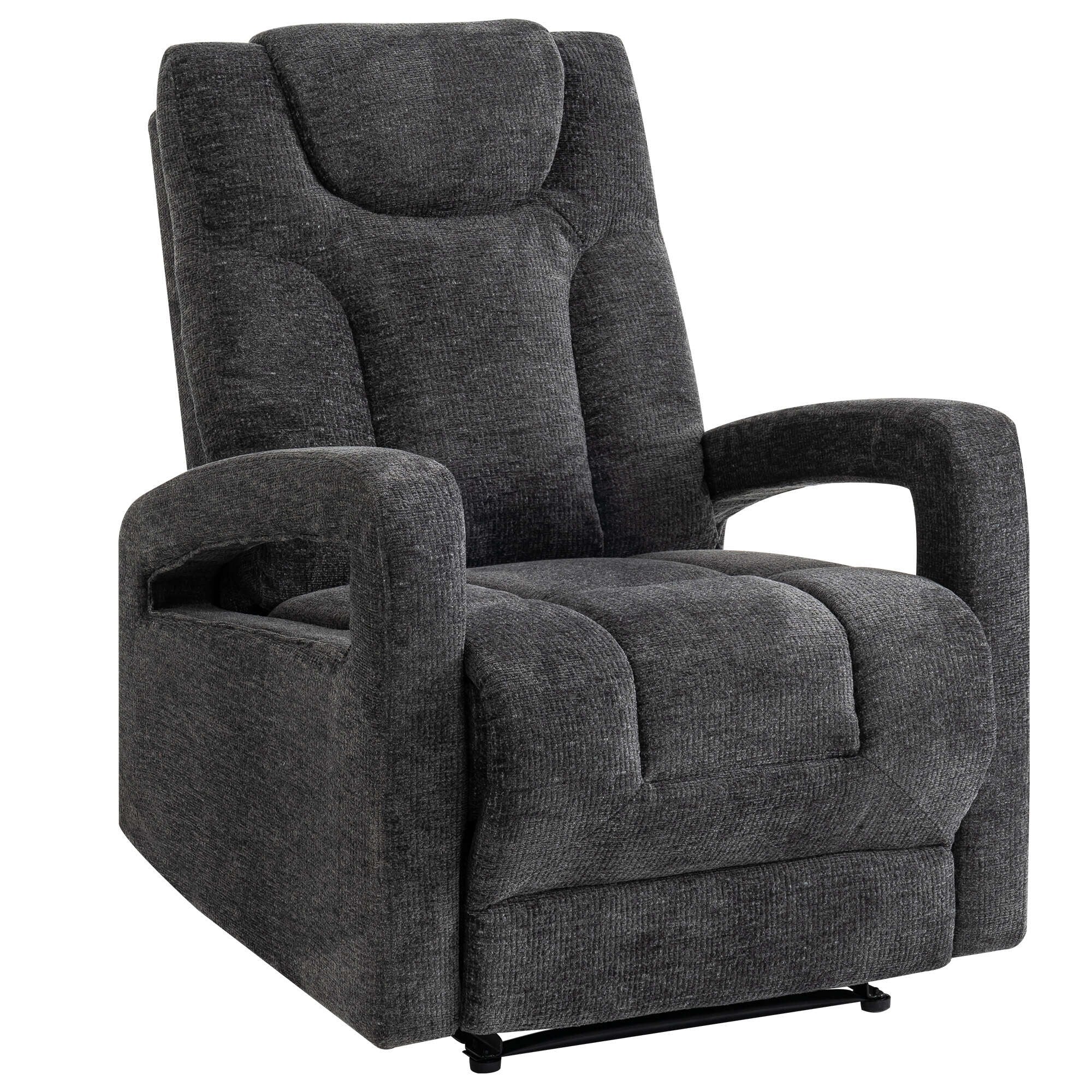 Set of 1 Upholstered Push Recliner Chair