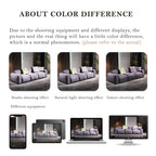 110'' Square Sofa Masha Velvet with Four-seater for Living Room Sofa-bed