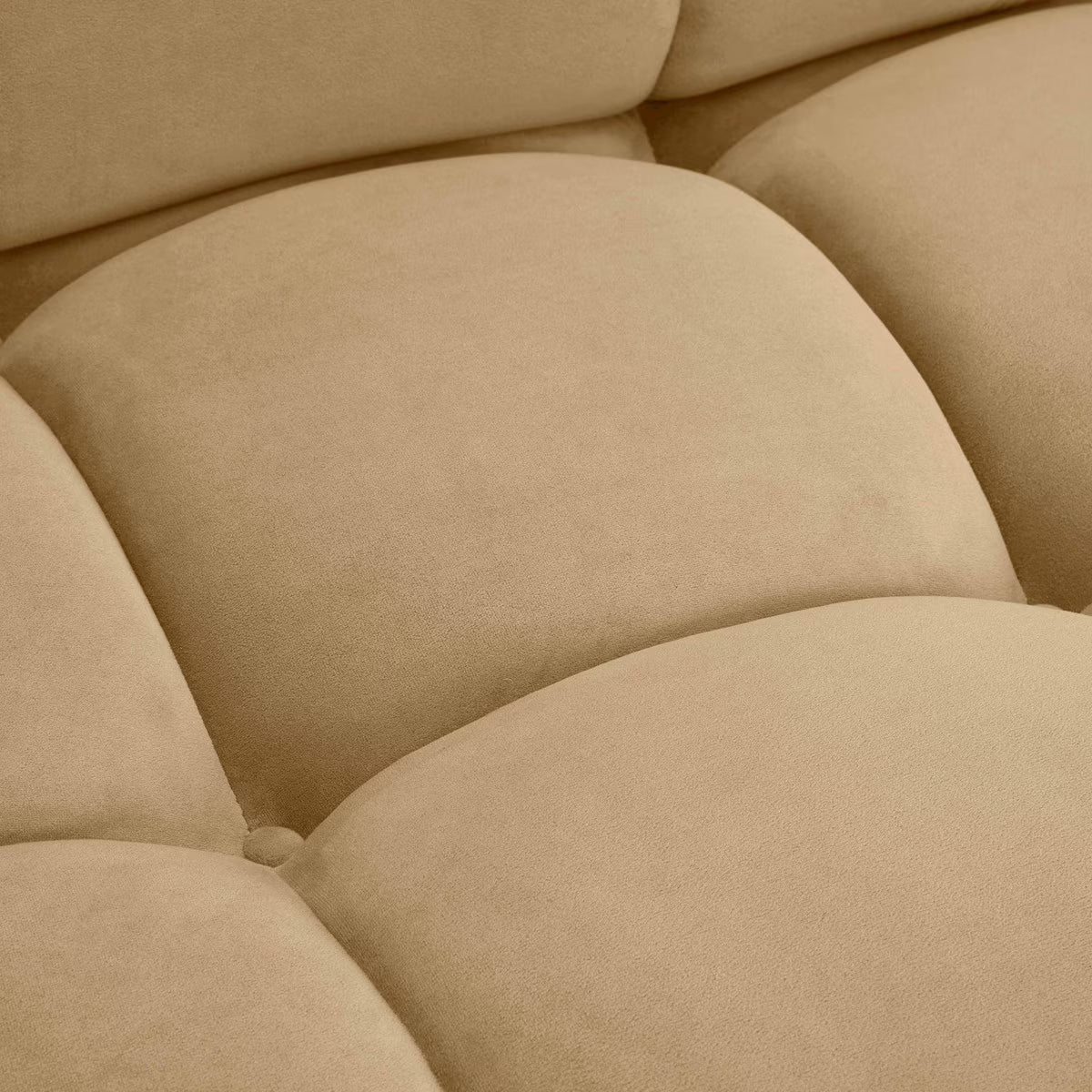 Causeuse en velours Huggy Café Au Lait