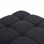 Pouf modulaire végétalien Huggy noir