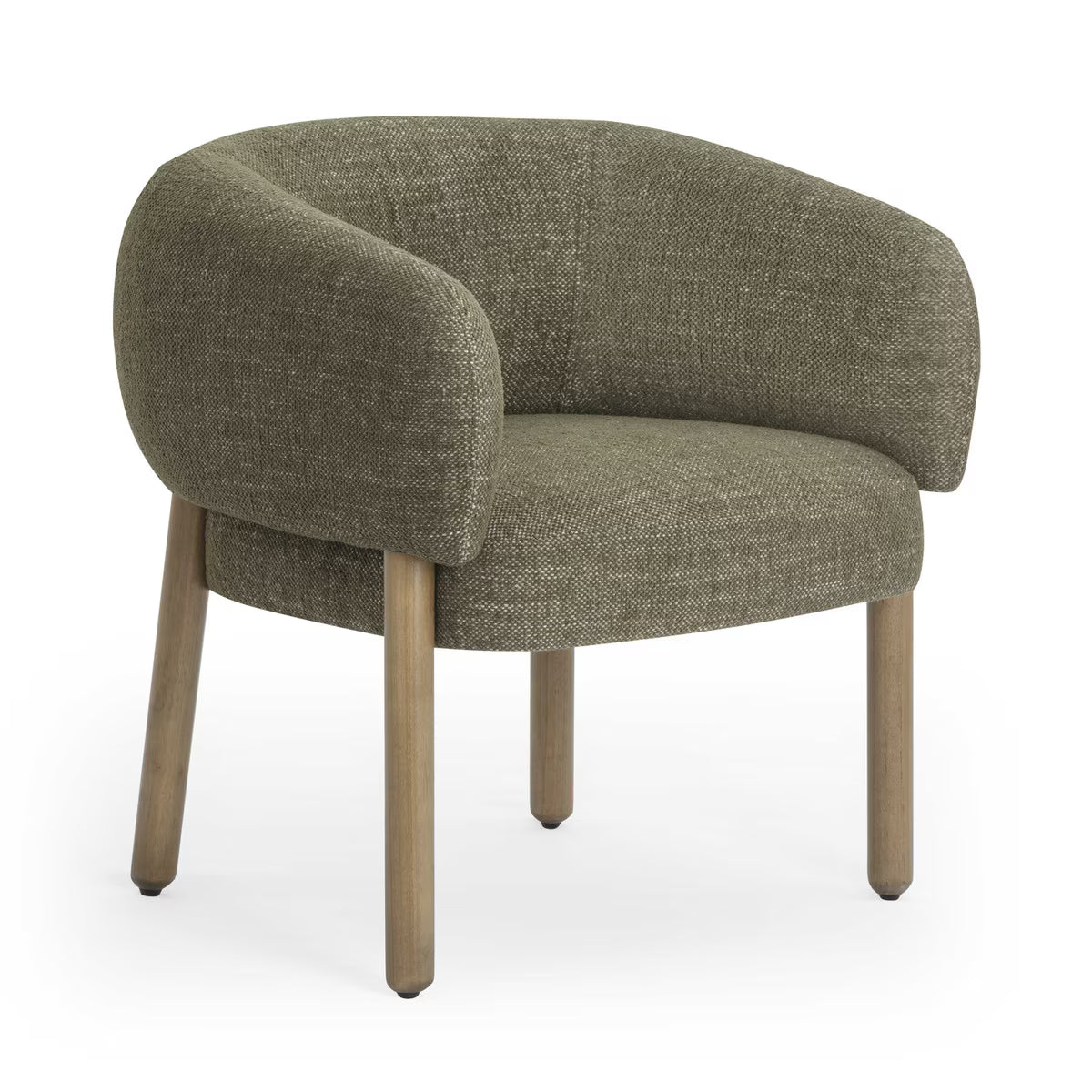 Chaise de salle à manger Foxxy vert olive
