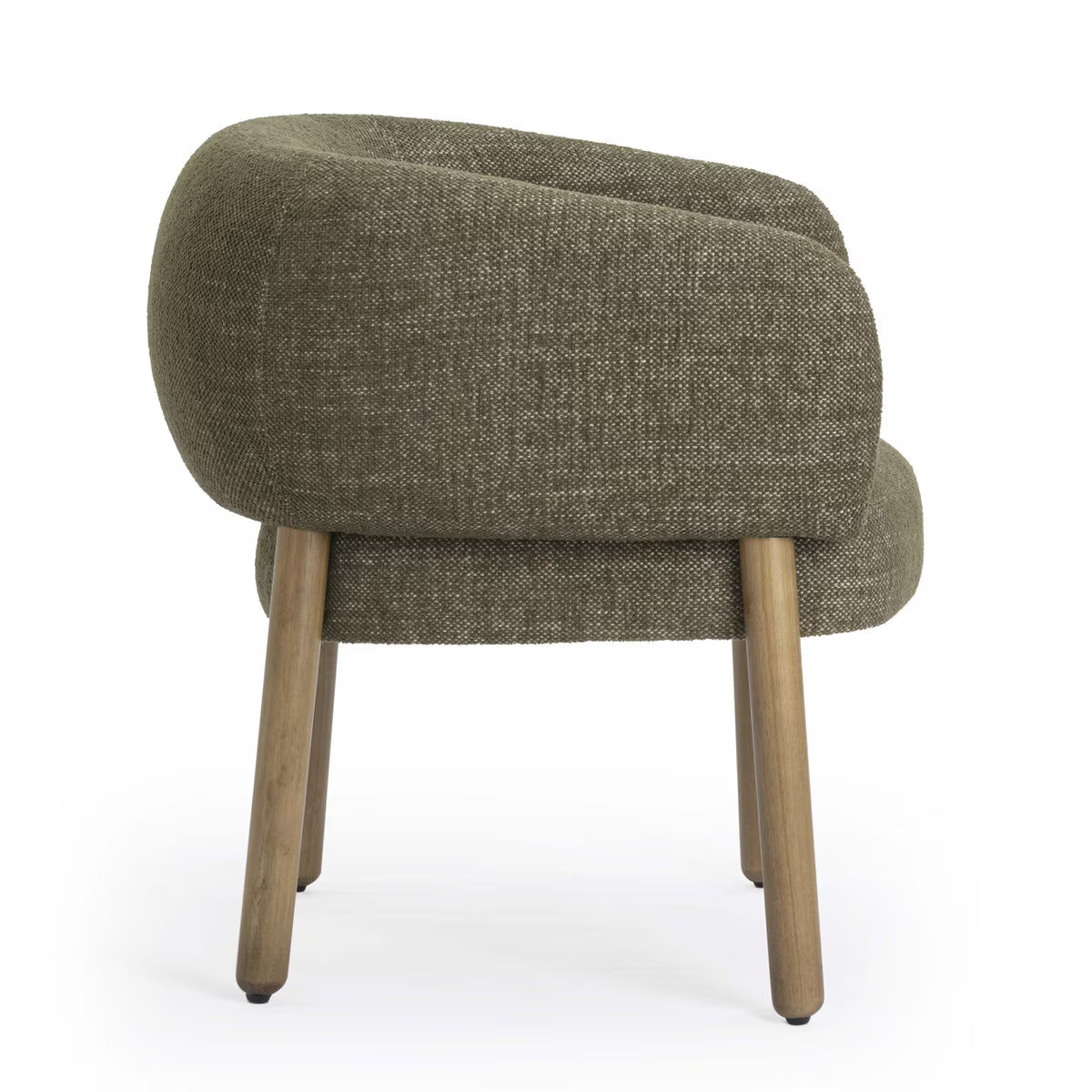 Chaise de salle à manger Foxxy vert olive