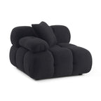 Chaise d'angle modulaire végétalienne Huggy noire