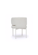 Chaise de salle à manger en lin crème Maurene