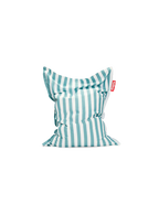 Pouf d'extérieur original à rayures