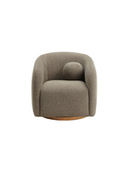 Fauteuil en tissu Chennie, taupe